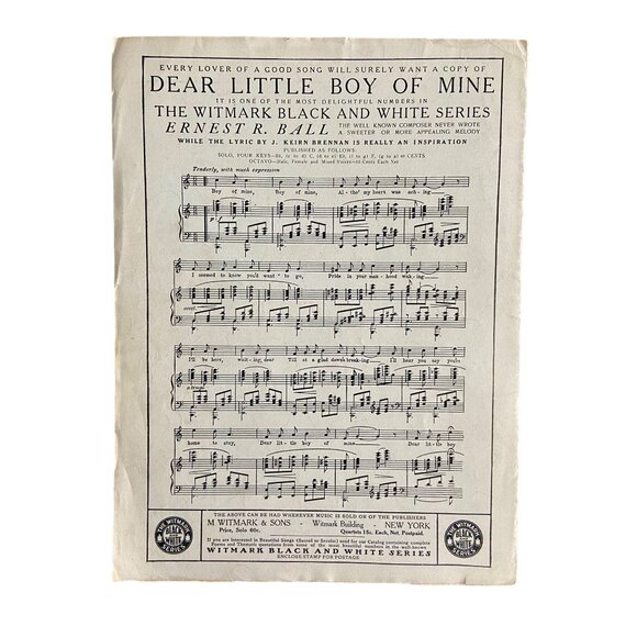 Vintage 1921 Bubble Land Sheet Music By Arthur Anderson M. Witmark & Sons NY - Picture 3 of 4